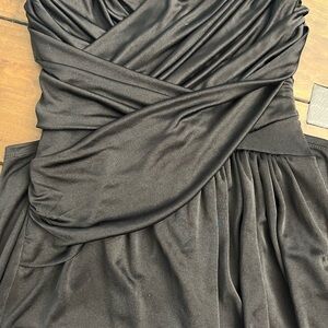 Express Black Strapless Dress